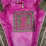 Eleven Elfs Khaki Green Pink Trim Padded Quilted Puffer Jacket Down Size S Image 3