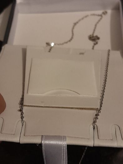 silver chain and pendant