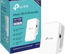 TP-Link RE330 AC1200Mbps WiFi Extender Booster, Ethernet Port, EasyMesh, WiFi Booster Range Extender, Internet Booster, Access Point, Works with Any WiFi Router, App Control Easy Setup, UK Plug