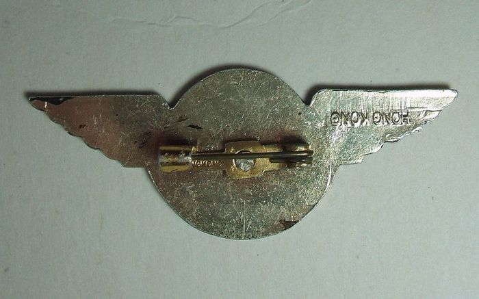 JUNIOR AIRLINE PILOT (plastic) - airline 'golden wings' badge (1970's or earlier)