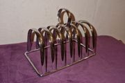 Vintage silver toast rack made in England
