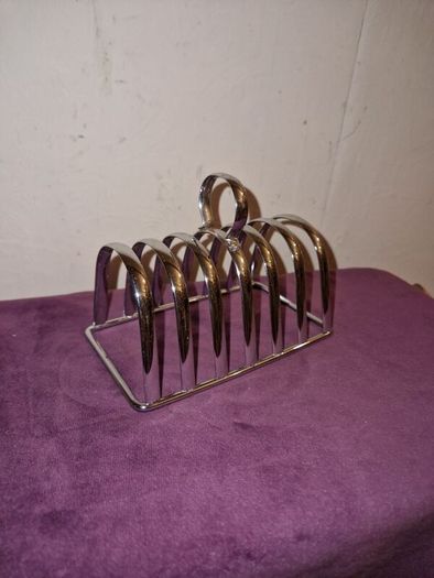 Vintage silver toast rack made in England