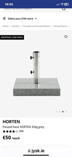 Parasol and Base