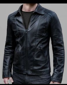Fabulous Men's Soul Revolver Black Retro Wraith Leather Jacket