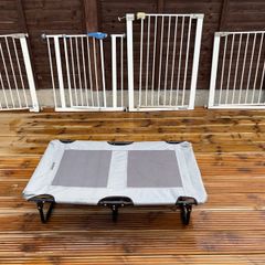 FREE  5 Pet Safety Gates  and Medium Raised Dog Bed