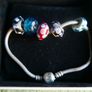 Authentic Pandora Charm Bracelet with 5 Charms Sterling Silver Designer Charm Bead Bracelet 14,5g Image 2
