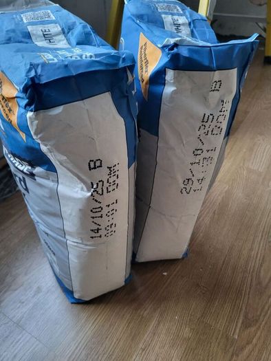 white tile adhesive