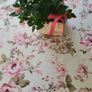 Round " Roses "Tablecloths.140cm. 100% cotton.Shabby chic vintage style.3 patterns to choose from. Image 4