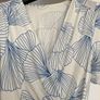 Women's Summer Dress- Cream with blue pattern Image 7