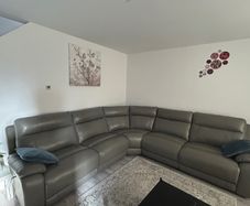 Leather Recliner Sofa