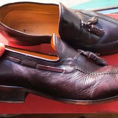 PERKES OF Portugal hand made Bull hide Loafer sz8 rrp 350 euros