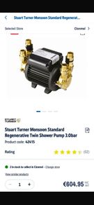 monsoon twin shower pump