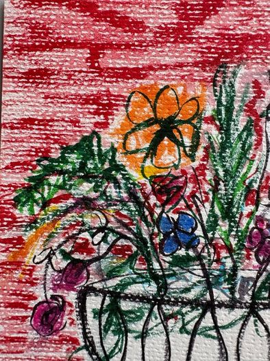 Original Art Fauvist Floral Art Gift