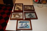 Vintage Motorcycle Photographs Framed
