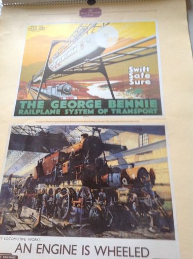 PRICE DROP-12 Vintage Advertising Prints- Railways
