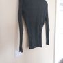 Paco Charcoal V Neck Ribbed Jumper Image 3