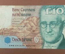 Irish Ten pound punt note