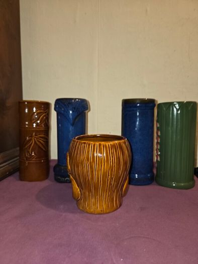 Ceramic Tropical Tiki Party Pack - Set of 5