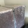Crushed velvet double bed split base Image 2