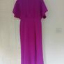 Lipsy pink/purple flutter sleeve midi dress size 10 Image 4