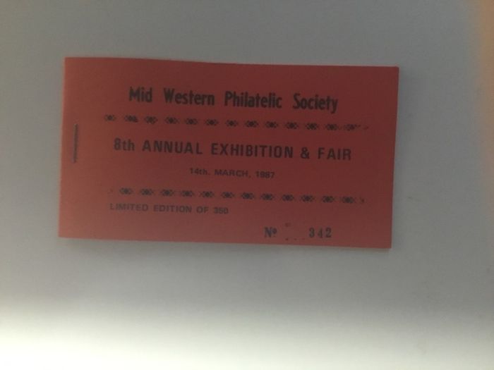 Irish stamps, 1987 Mid Western Philatelic Exhibition  Booklet