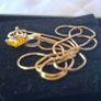 10 ct Gold Pendant with Natural Topaz and Diamonds Image 6