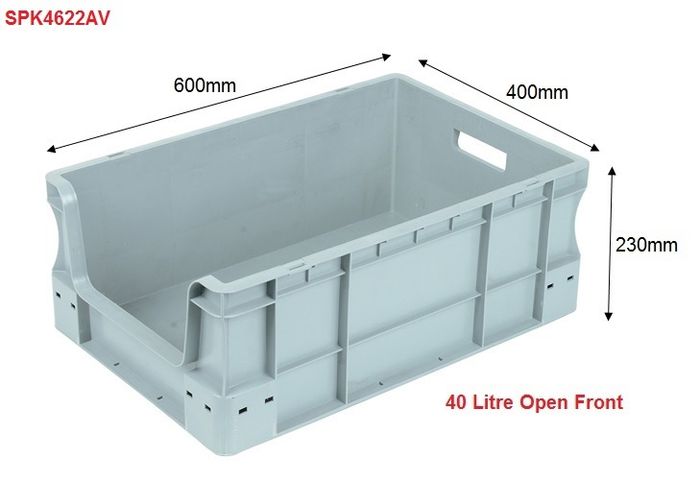 Pallet Of New Storage Boxes Container Bins