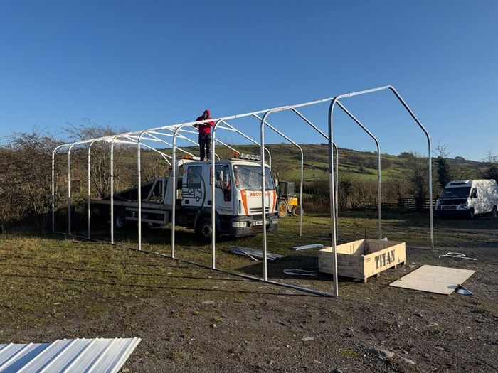 40ft x 20ft Steel Carport Vehicle shelter