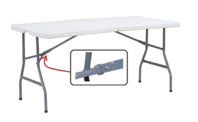 FREE delivery 6ft (180cm) Compact folding table (catering/market/worktop)