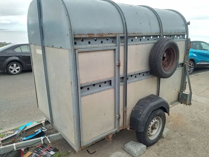 cattle + horse trailer