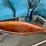 Vintage MCM 1960s Shaped Teak Leaf Dish Image 8