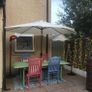 Quality solid wood garden table & chairs x 4 Image 4