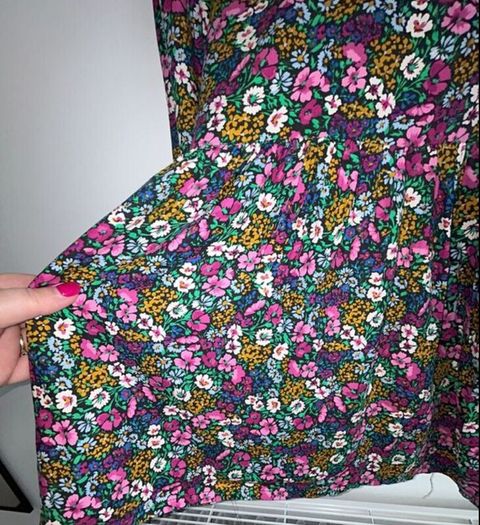 Brand New Girls Faux Wrap Multi Coloured Dress. Age 4-5