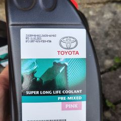 Genuine Toyota coolant pink 6x 1L