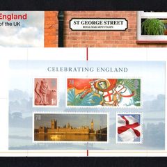 2007 Great Britain Celebrating England Commemorative Stamps Miniature Sheet Presentation Pack