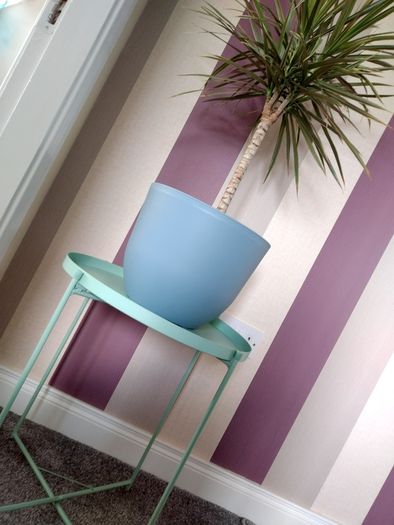 Mint Green Side Table/ Plant Stand