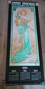 Alphonse Mucha Silkscreen Prints Art Nouveau