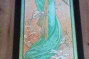 Alphonse Mucha Silkscreen Prints Art Nouveau