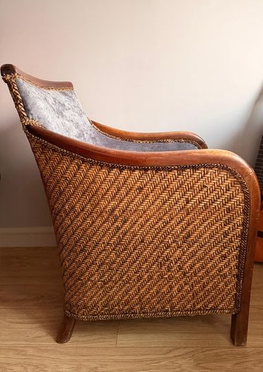 whicker armchair