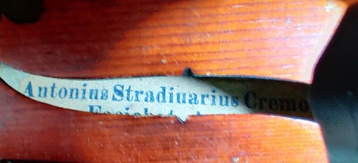 Vintage Antonius Stradivarius Cremonensis Faciebat Anno 1736 Violin