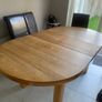 Solid extendable oak table- very good in Image 3