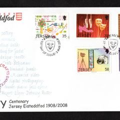 2008 Jersey Jersey Festival - Centenary of Eisteddfod Commemorative Stamps First Day Cover (FDC)
