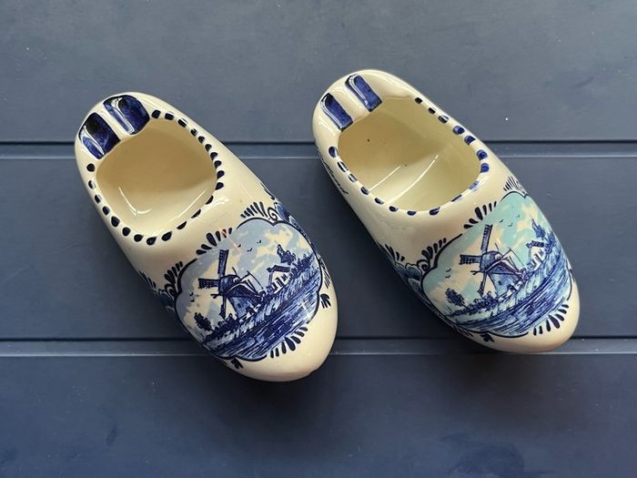 Vintage Delft Blue Ashtrays