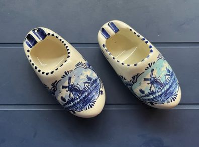 Vintage Delft Blue Ashtrays