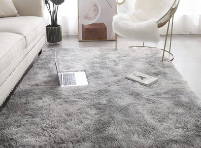Rug Living Room Large Soft Faux Fur Sheepskin Area Rug Modern Shaggy Carpet Grey, 2ft x 4ft 60 x 120 cm MULTIPLE COLOURS/SIZES AVAILABLE (FREE POSTAGE)