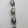 a vintage silver and enamel bracelet Image 2