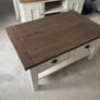 Distressed Wood Coffee Table Image 2