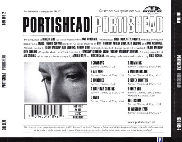 Portishead "Portishead" CD Album