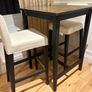 Rustic industrial high table and 2 stools Image 7