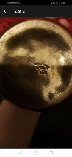 vintage Brass stamped  pot